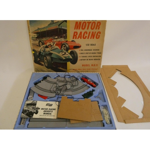 251 - Three motor racing sets comprising Triang Minic motorways, Playcraft Highways No. 2 and Ethics Motor... 