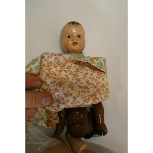 3 - Louis Lindner & Sohne bisque socket head doll, with brown glass sleeping eyes, open mouth, teeth, pi... 