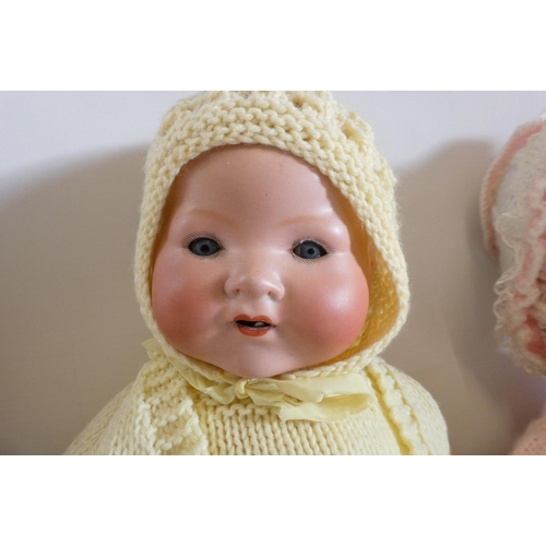 36 - Three vintage dolls, comprising an 18