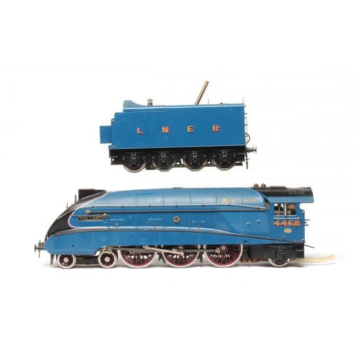 378 - Fulgurex/Aster Gauge 1 LNER A4 locomotive Mallard finished in LNER blue with valanced covered valve ... 