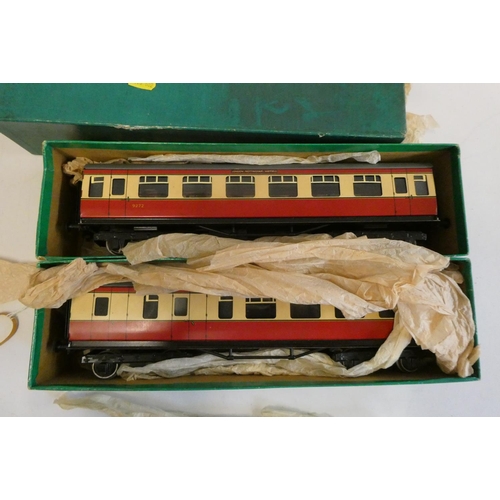 979 - Basset-Lowke Winteringham British Railways crimson and cream coaches, both items boxed, good+