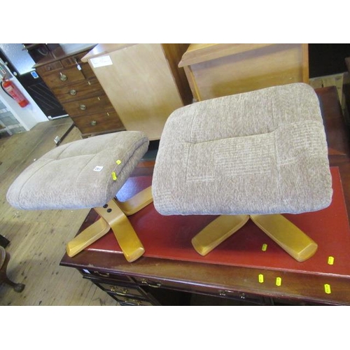 1062 - PAIR OF MATCHING FOOTSTOOLS