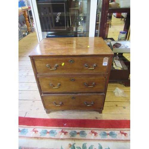 1064 - SMALL MAHOGANY CHEST OF DRAWERS