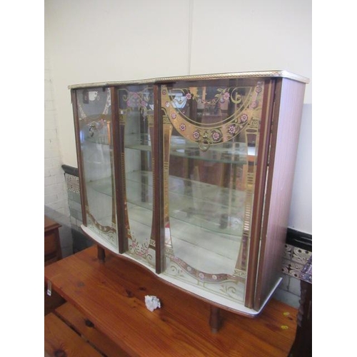 1067 - RETRO GLAZED DISPLAY CABINET