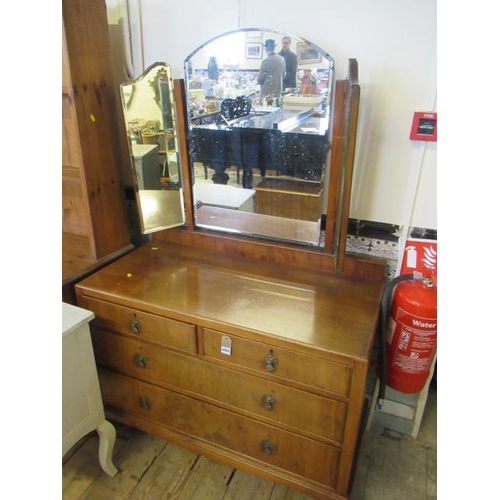 1099 - FOUR DRAWER DRESSING CHEST WITH MIRROR