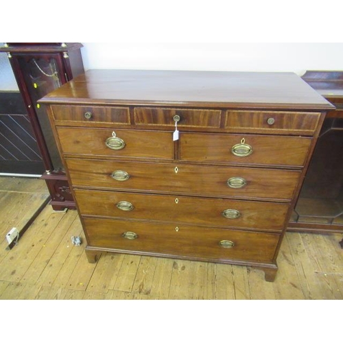 1117 - GEORGIAN MAHOGANY CHEST OF DRAWERS