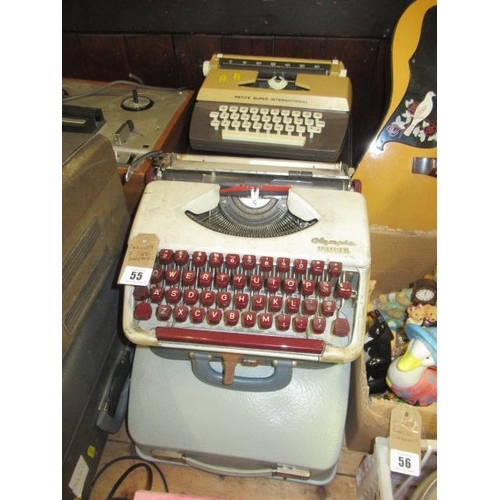 55 - SEVEN TYPEWRITERS