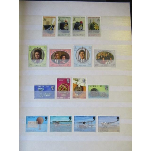 653 - THREE ALBUMS OF JERSEY DECIMAL AND PRE DECIMAL MINT STAMPS 1941 - 2003