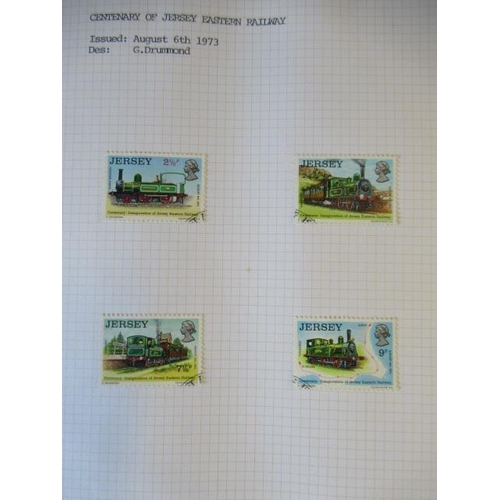 654 - TWO ALBUMS OF DECIMAL JERSEY STAMPS 1978 - 1993