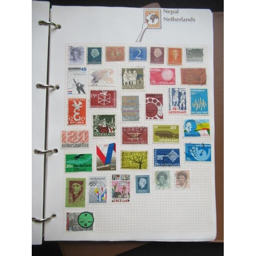 695 - TWO INTERNATIONAL ALBUMS OF STAMPS