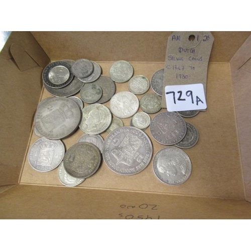 729A - DUTCH SILVER COINS 1847-1930