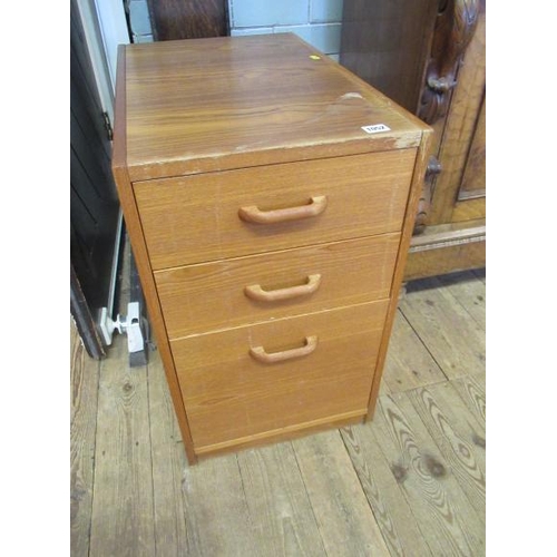 1052 - TEAK FILING CABINET