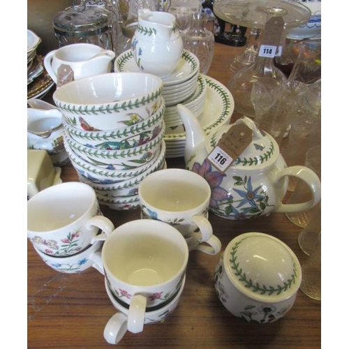 116 - QUANTITY OF PORTMEIRION TABLEWARE