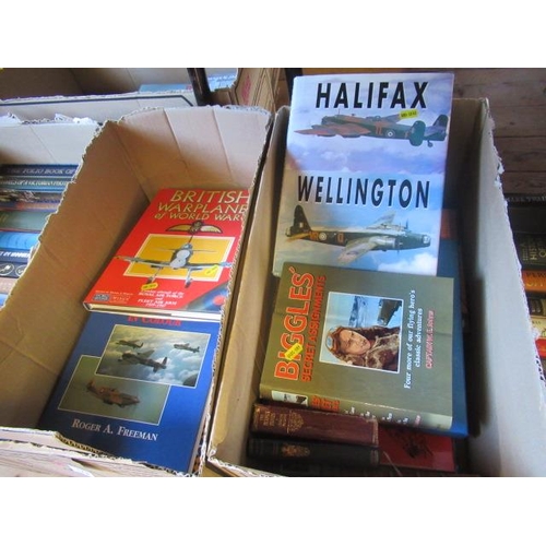 173 - TWO BOXES OF WAR AND OTHER AIRCRAFT BOOKS