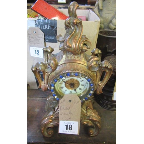 18 - ROCOCO STYLE ORNATE CLOCK