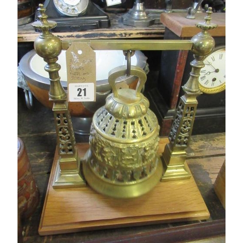 21 - BRASS BELL ON STAND