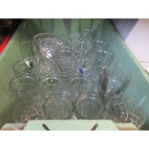 56 - BOX OF GLASSWARE