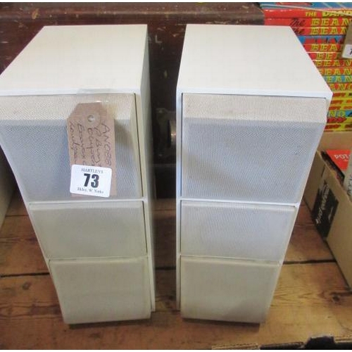 73 - PAIR OF BANG AND OLUFSEN BEATBOX CX100 LOUD SPEAKERS