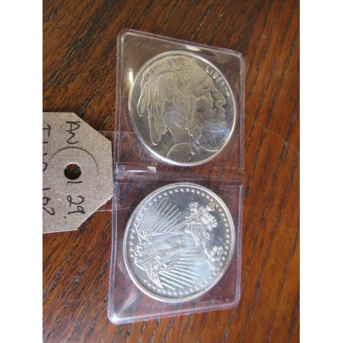 785 - TWO 1 OZ SILVER COINS