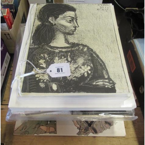 81 - QUANTITY OF BOOKS INCLUDING TWO ON PICASSO