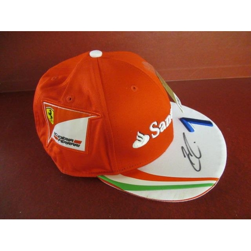 274 - FERARRI F1 KIMI RAIKKONEN SIGNED HAT