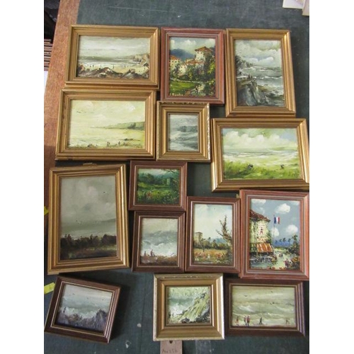 668 - COLLECTION OF OILS BY FRANK BURKE