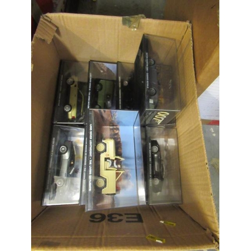 41 - BOX OF JAMES BOND VEHICLES