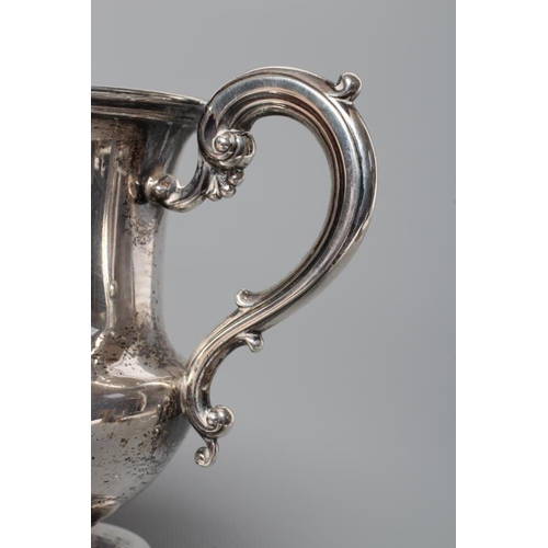 123 - A WILLIAM IV SILVER CHRISTENING MUG, by The Barnards, London 1831, of baluster form with hollow S sc... 