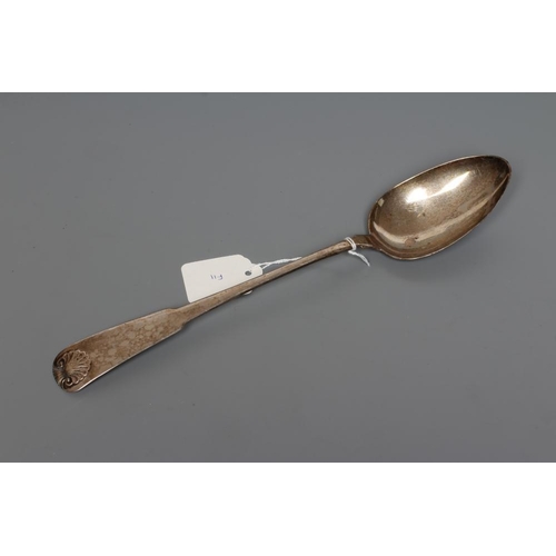 131 - A LATE GEORGE III SCOTTISH SILVER PROVINCIAL BASTING SPOON, by Robert Keay, Perth circa 1820, maker'... 