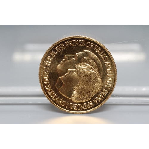 151 - AN AUSTRALIAN ROYAL WEDDING COMMEMORATIVE COIN, 1981, 22 carat gold, 10g, in holder (Est. plus 24% p... 