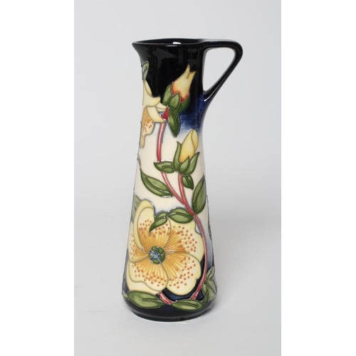 66 - A MOORCROFT POTTERY EWER, 2019, in the Yellow Shrine pattern from the Sir Harold Hillier Gardens Col... 