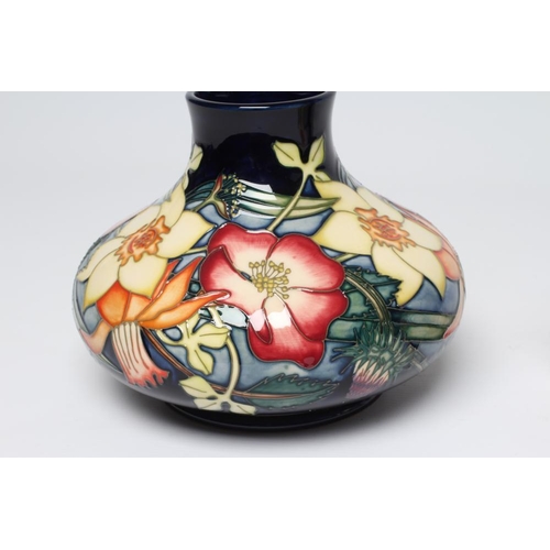 74 - A MOORCROFT POTTERY GOLDEN JUBILEE PATTERN VASE, 2002, of squat globular form designed by Emma Bosso... 