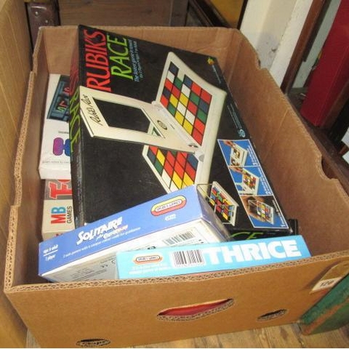 120 - BOX OF BOARD GAMES ETC