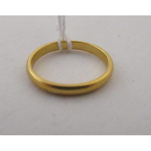 147 - 22CT GOLD WEDDING RING