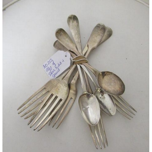 253 - QUANTITY OF SILVER FORKS AND SPOONS