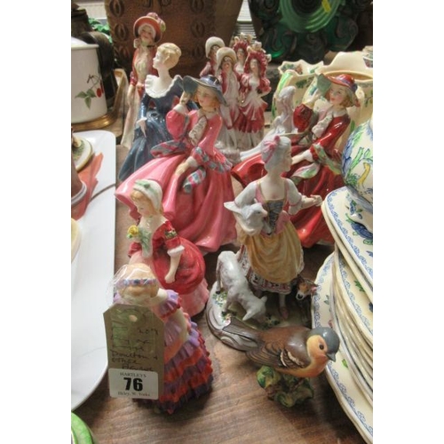 76 - QUANTITY OF ROYAL DOULTON AND OTHER FIGURES