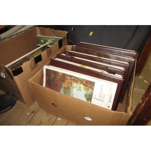 96 - BOX OF ART BOOKS AND BOX OF ANTIQUE REFERENCE BOOKS