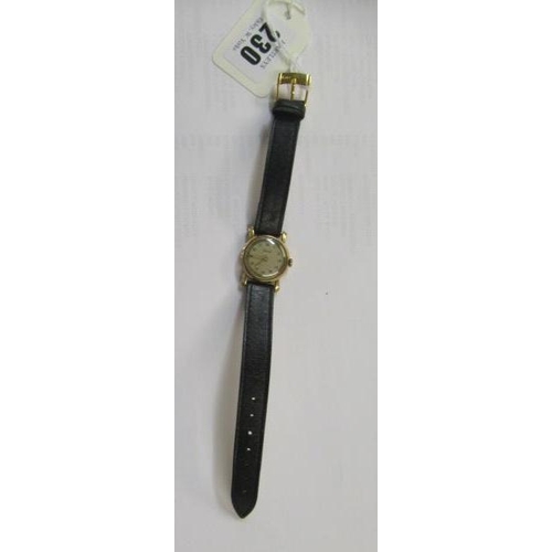 230 - LADY'S 9CT GOLD CASED WRISTWATCH