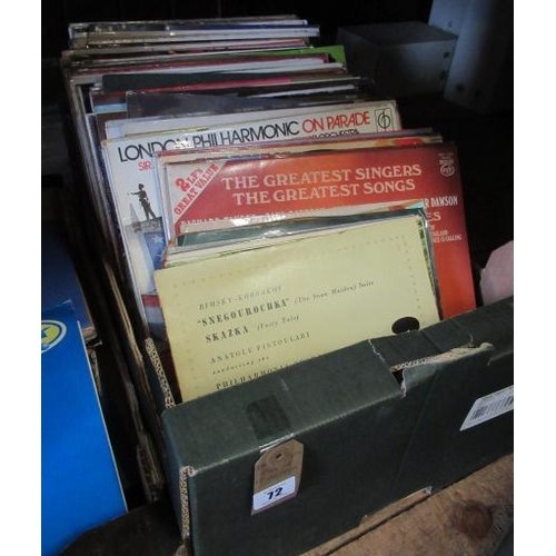 72 - BOX OF LP RECORDS