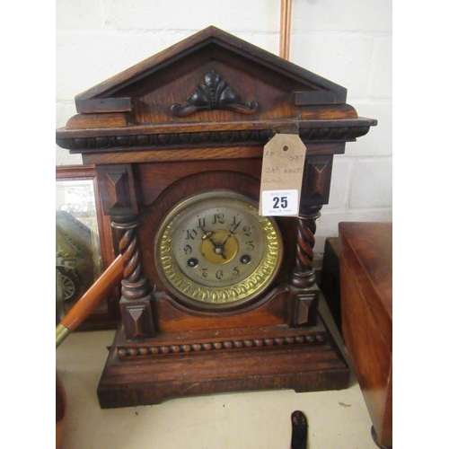 25 - OVERMANTLE CLOCK