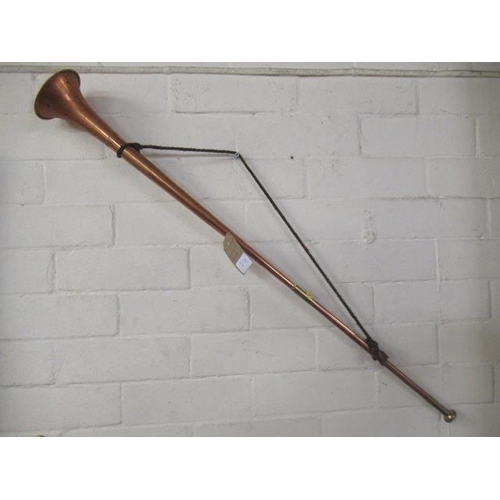 25A - COPPER HUNTING HORN