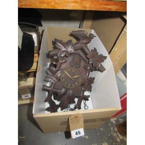 45 - VINTAGE CUCKOO CLOCK