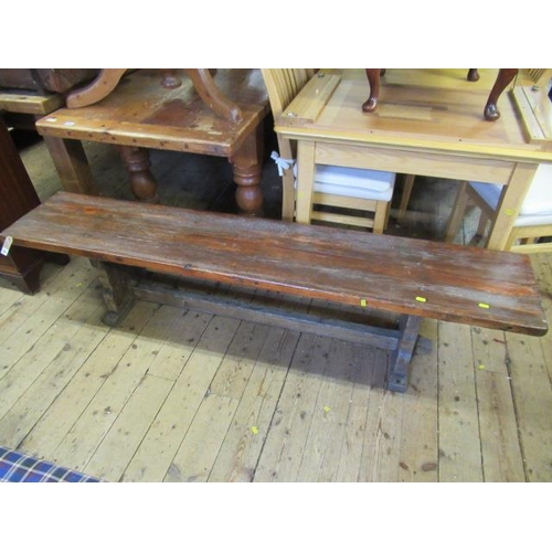 951 - LARGE WOODEN BENCH