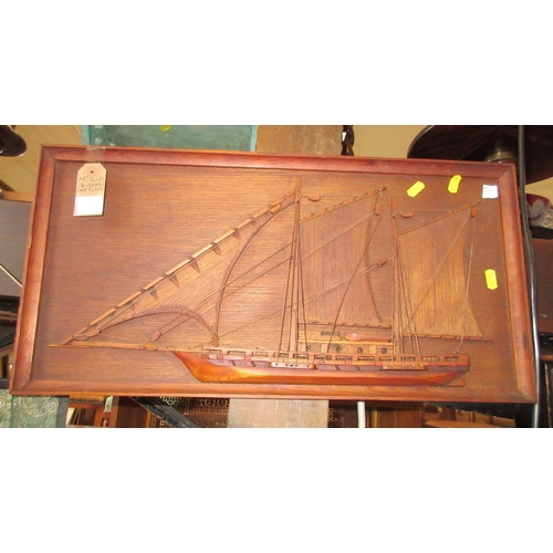 31A - 3D WOODEN SHIP PICTURE