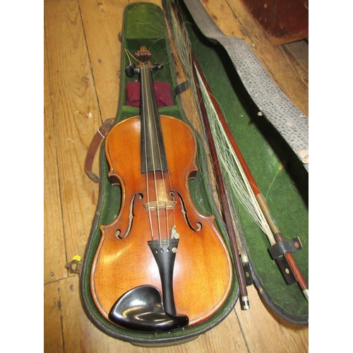 55 - VINTAGE CASED VIOLIN