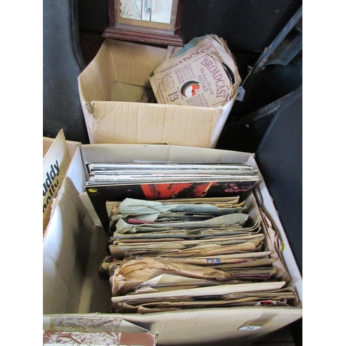 56 - BOX OF 33 AND 78 RPM RECORDS