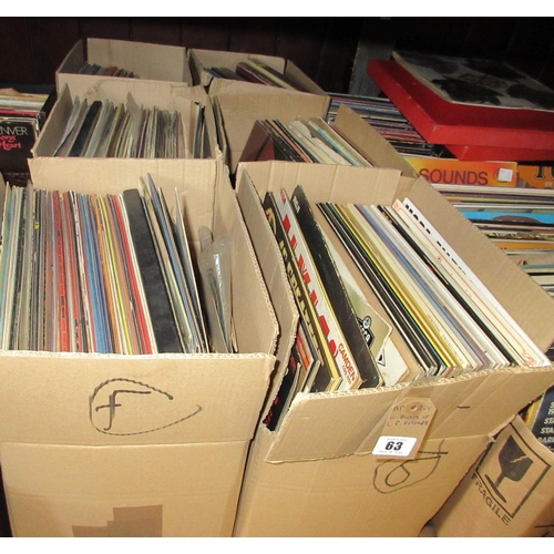 63 - SIX BOXES OF LP RECORDS