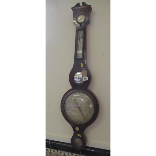 840 - ANTIQUE BANJO BAROMETER