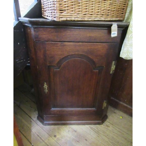 995 - OAK CORNER CABINET