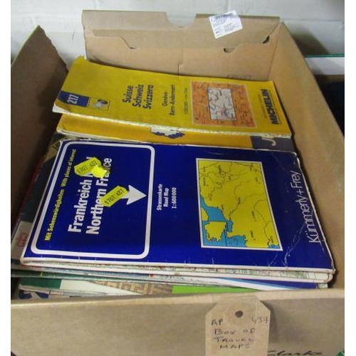 40 - BOX OF TRAVEL MAPS